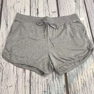 Amazon essentials Women’s Studio Terry Dolphin Shorts Gray size Medium